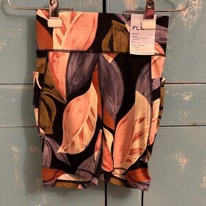 FLX Women's Floral Bike Shorts - Multicolor
